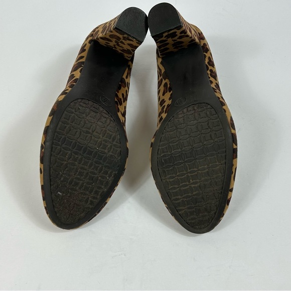 Merona Leopard Print Chunky Heels, Size 8.5 - Picture 7 of 8